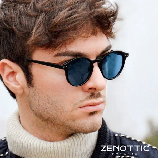 ZENOTTIC Retro Polarized Sunglasses 2023 2024 Men Women Vintage Small Round Frame Sun Glasses Polaroid Lens UV400 Goggles Shades